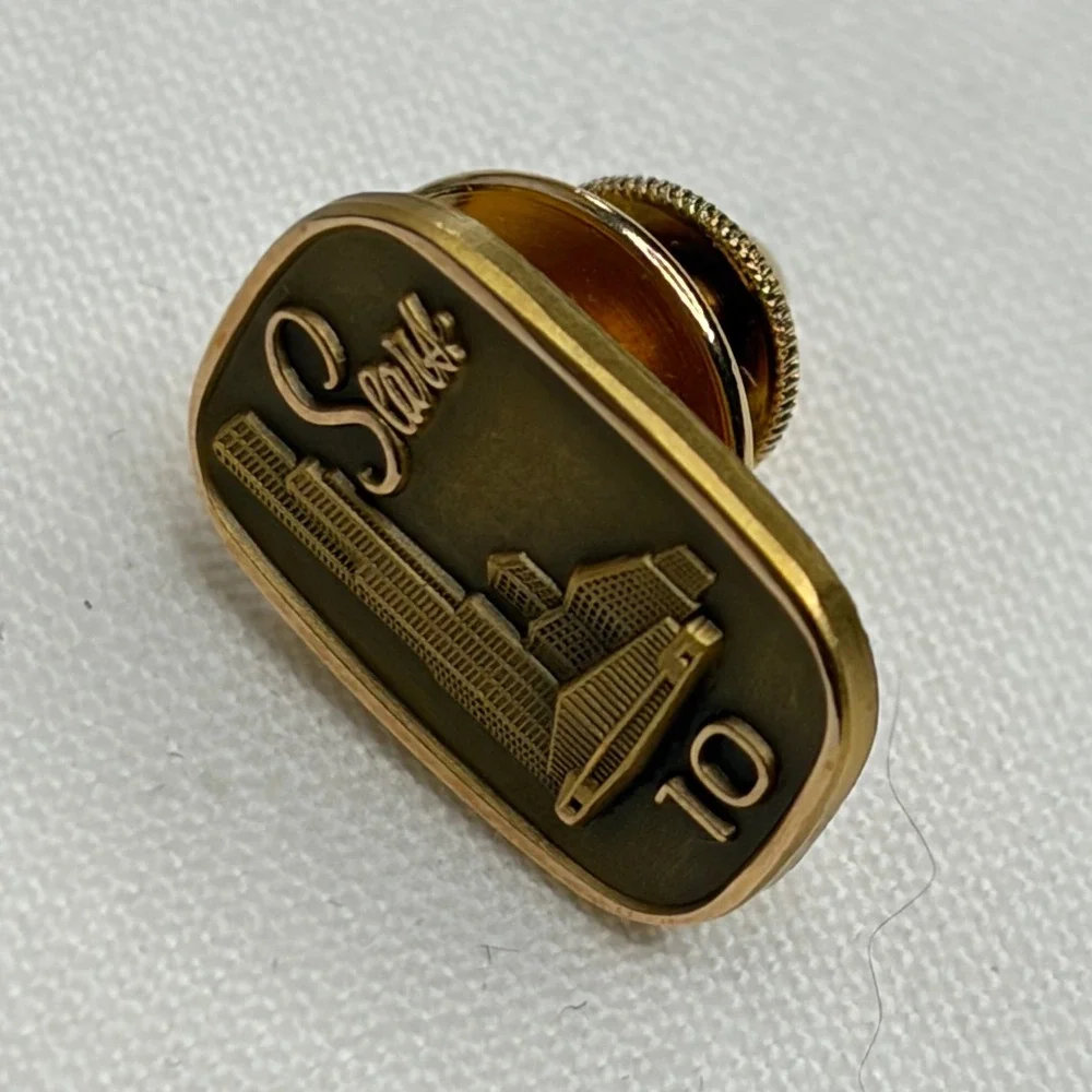 Vintage Sears 10 Year Service Award Pin 1/10 10K Gold Filled Employee Lapel